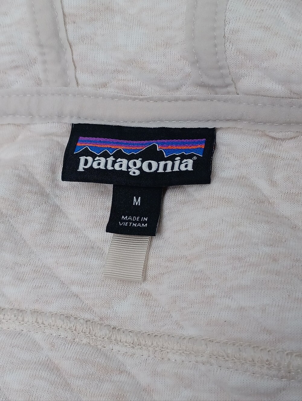 Patagonia Organic Cotton Blend Quilt Hoody Size M Women Outdoor Full Zip Pockets - Picture 3 of 16